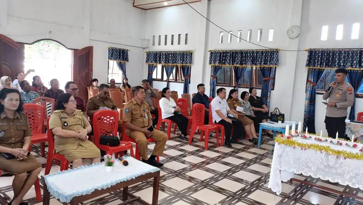 Polsek Kakas Gandeng Pemerintah Kecamatan dan Tokoh Masyarakat Berikan Himbauan Kamtibmas Jelang Natal